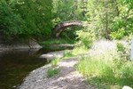 A foot bridge on the grounds of Glensheen