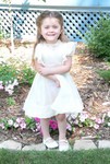 Samantha is the 3rd generation to wear this silk organdy dress, originally worn by Nana when she was a flower girl at age 3.