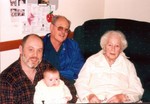 Four generations of Thurstons pose during Thanksgiving week.