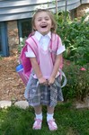 Hooray!  I'm so excited to be going to school, especially now that I'll be one of the BIG KIDS!