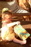 Samantha celebrating her 2nd birthday at the cabin.  This is where we lived while we waited to close on our new (old) house.